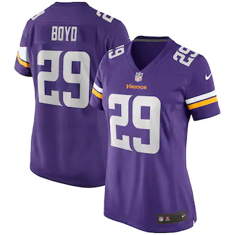 womens nike kris boyd purple minnesota vikings game jersey_